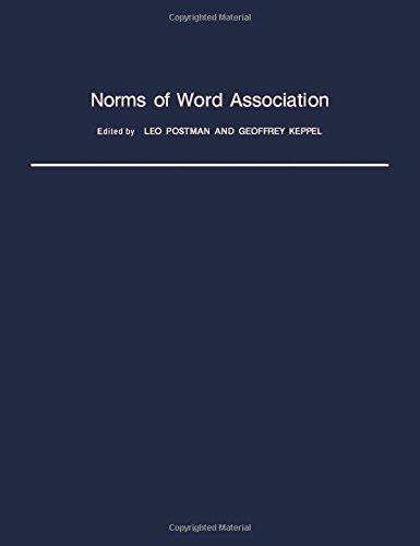 Book Norms of Word Association free