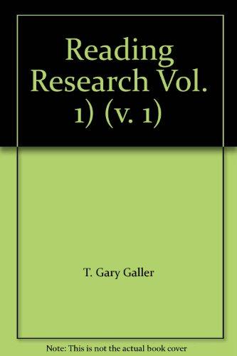 Book Reading Research Vol. 1) (v. 1) free