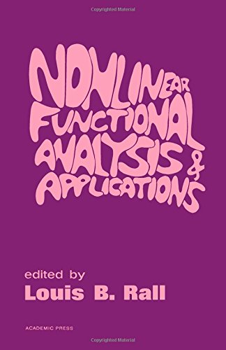 Book Nonlinear Functional Analysis And Applications free