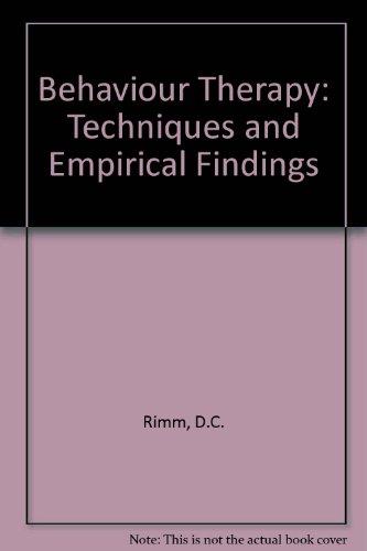 Book Behavior Therapy: Techniques and Empirical Findings free