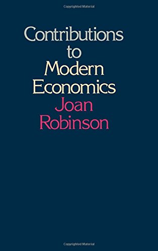 Book Contributions to modern economics free