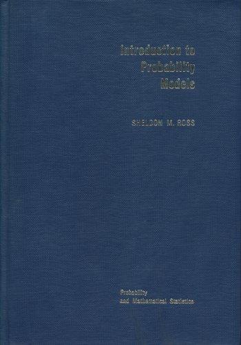Book Introduction to probability models (Probability and mathematical statistics, v. 10) free