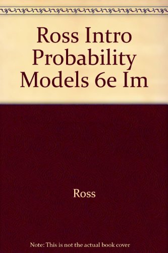 Book Introduction to Probability Models, Instructor's Manual, Sixth Edition free