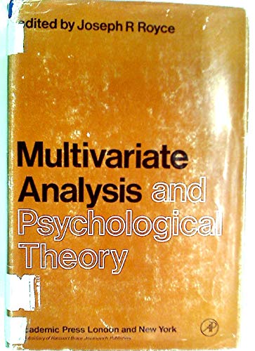 Book Multivariate analysis and psychological theory free