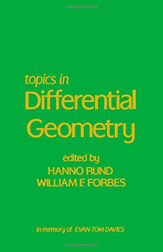 Book Topics in Differential Geometry: In Memory of Evan Tom Davies free
