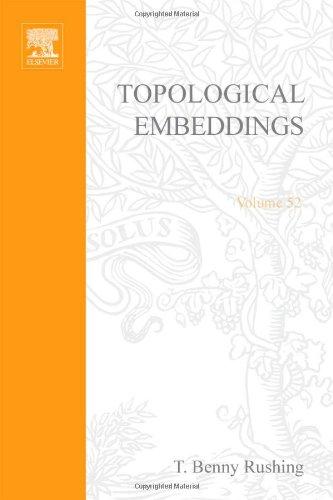 Book Topological embeddings (Pure and applied mathematics; a series of monographs and textbooks) free