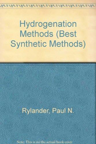 Book Hydrogenation Methods (Best Synthetic Methods) free