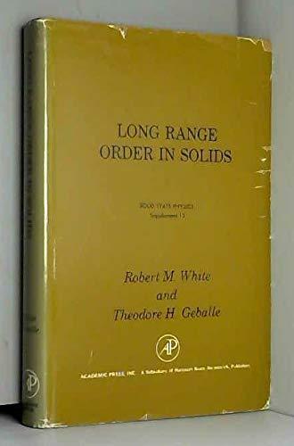 Book Solid State Physics Advances in Research: Long Range Order in Solids (Solid state physics : Supplement 15) free