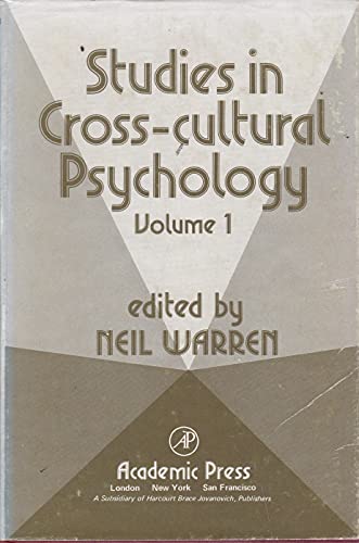 Book Studies in cross-cultural psychology free