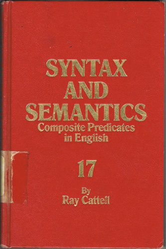 Book Composite Predicates in English (Syntax and Semantics, Vol. 17) free