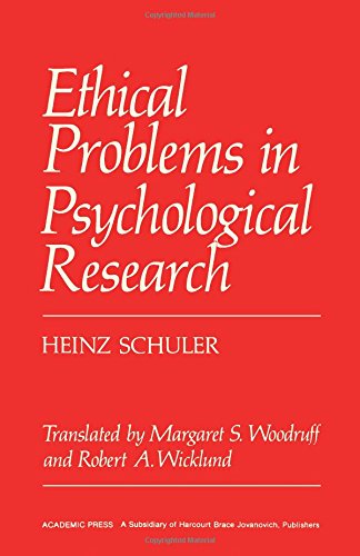 Book Ethical Problems in Psychological Research free