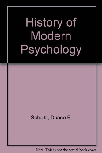 Book A History Of Modern Psychology free