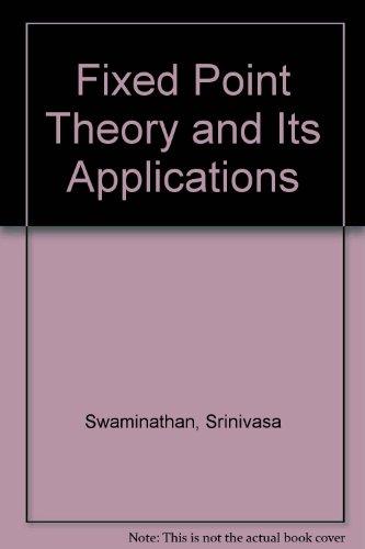 Book Fixed Point theory and its applications free