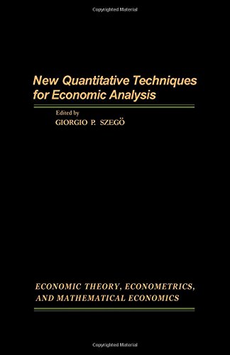 Book New Quantitative Techniques for Economic Analysis (ECONOMIC THEORY, ECONOMETRICS, AND MATHEMATICAL ECONOMICS) free