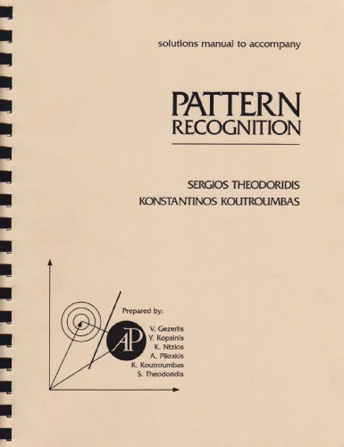 Book Solutions Manual T/a Pattern Recognition free