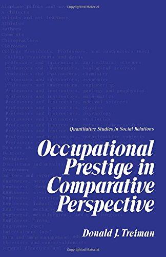 Book Occupational Prestige in Comparative Perspective (Quantitative studies in social relations) free