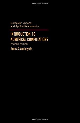 Book Introduction to numerical computations (Computer science and applied mathematics) free