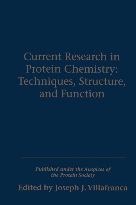 Book Current Research in Protein Chemistry: Techniques, Structure and Function (v. 1) free