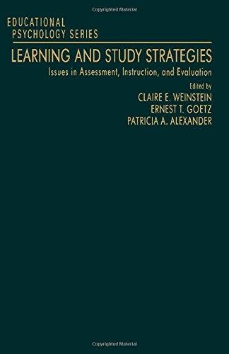 Book Learning and Study Strategies: Issues in Assessment, Instruction, and Evaluation (Educational Psychology) free