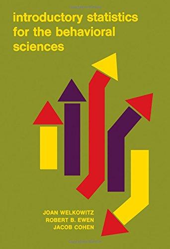 Book Introductory statistics for the behavioral sciences free