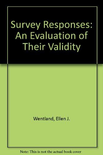Book Survey Responses: An Evaluation of Their Validity free
