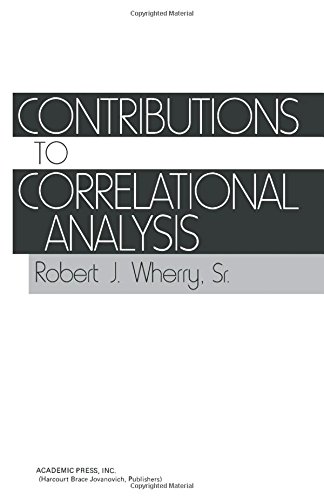 Book Contributions To Correlational Analysis free