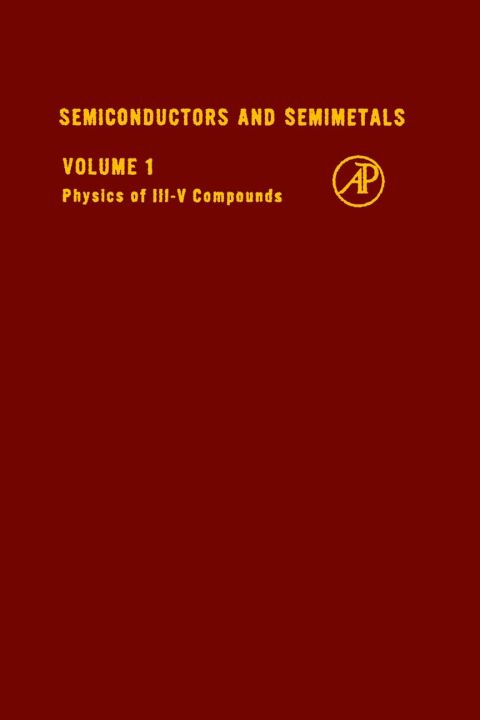 Book SEMICONDUCTORS & SEMIMETALS V1, Volume 1 free
