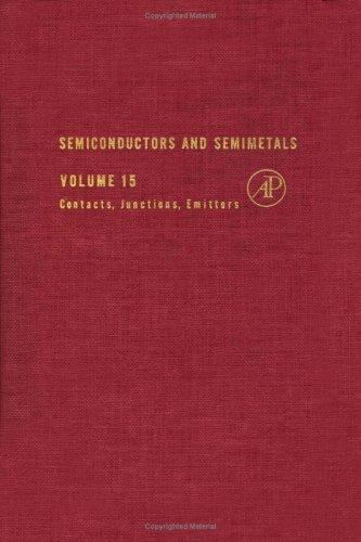 Book Semiconductors and Semimetals. Volume 15: Contacts, Junctions, Emitters free