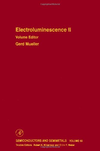 Book Electroluminescence II, Volume 65 (Semiconductors & Semimetals) free