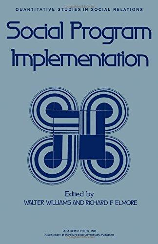 Book Social program implementation (Quantitative studies in social relations) free
