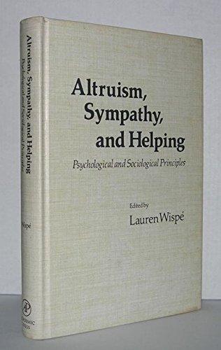 Book Altruism, sympathy, and helping: Psychological and sociological principles free