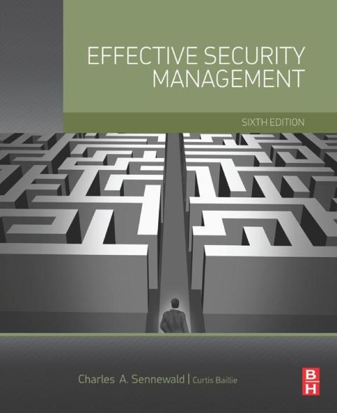 Book Effective Security Management free