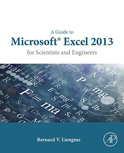 Book A Guide to Microsoft Excel 2013 for Scientists and Engineers free