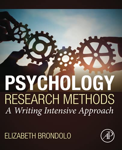 Book Psychology Research Methods: A Writing Intensive Approach free