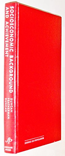 Book Socioeconomic background and achievement (Studies in population) free
