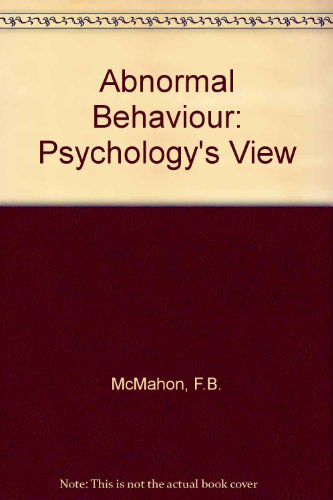 Book Abnormal Behavior: Psychology's View free