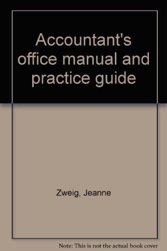 Book Accountant's Office Manual And Practice Guide free