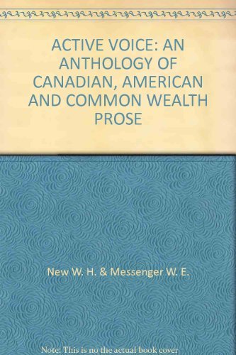 Book Active Voice: An Anthology Of Canadian, American And Common Wealth Prose free