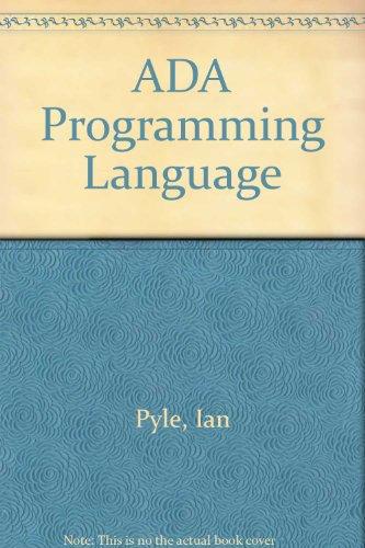 Book The Ada Programming Language: A Guide For Programmers free