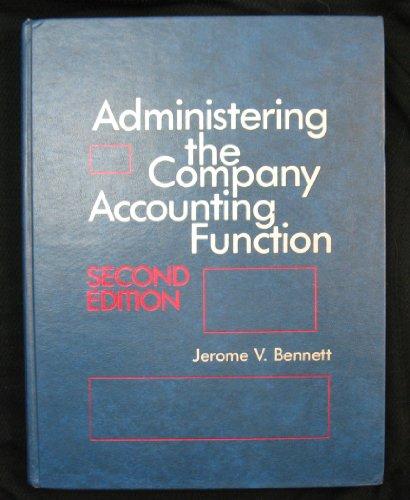 Book Administering the Company Accounting Function free