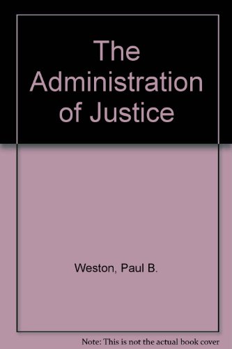 Book The Administration of Justice free