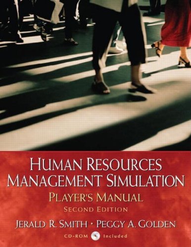 Book Human Resources Management Simulation: Player's Manual, 2nd edition free