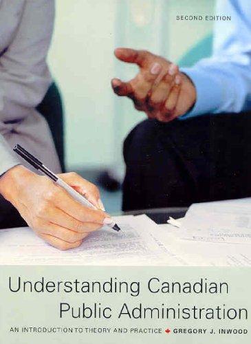 Book Understanding Canadian Public Administration Cdn free