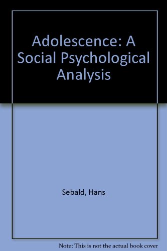 Book Adolescence: A social psychological analysis free