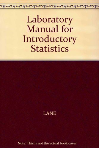 Book Laboratory Manual for Introductory Statistics free