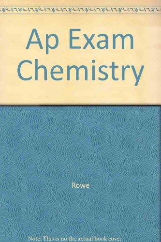 Book Advanced Placement Examination In Chemistry (arco Master The Ap Chemistry Test) free