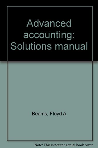Book Advanced Accounting: Solutions Manual free