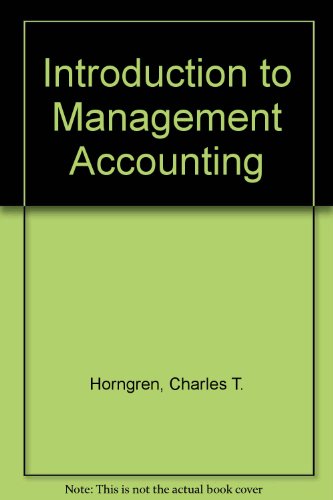Book Introduction to Management Accounting free