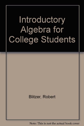 Book Introductory Algebra for College Students free