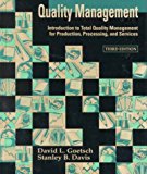 Book Quality Management: Introduction to Total Quality Management for Production, Processing, and Services (3rd Edition) free